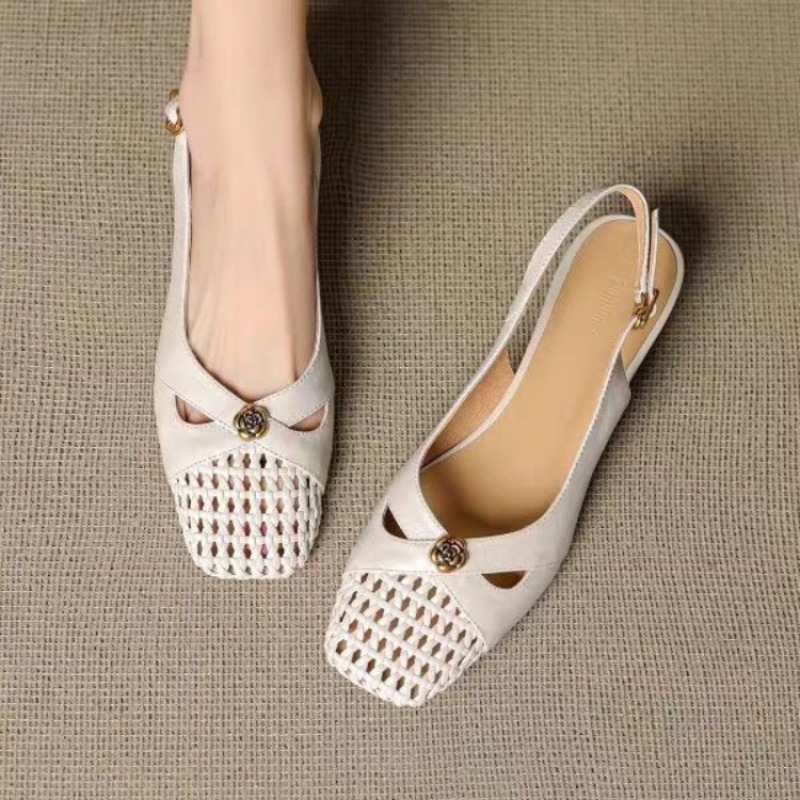 Mule Slip On - Damskie sandały w stylu francuskim z