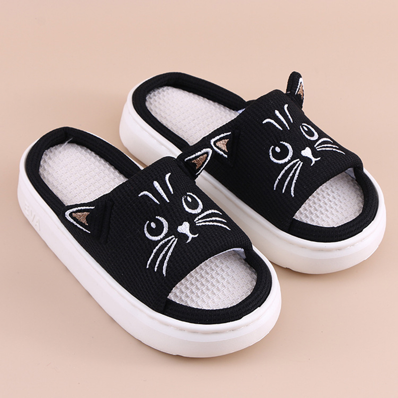 Mule Slip On - Klapki damskie domowe płaskie wiosenno-letnie z