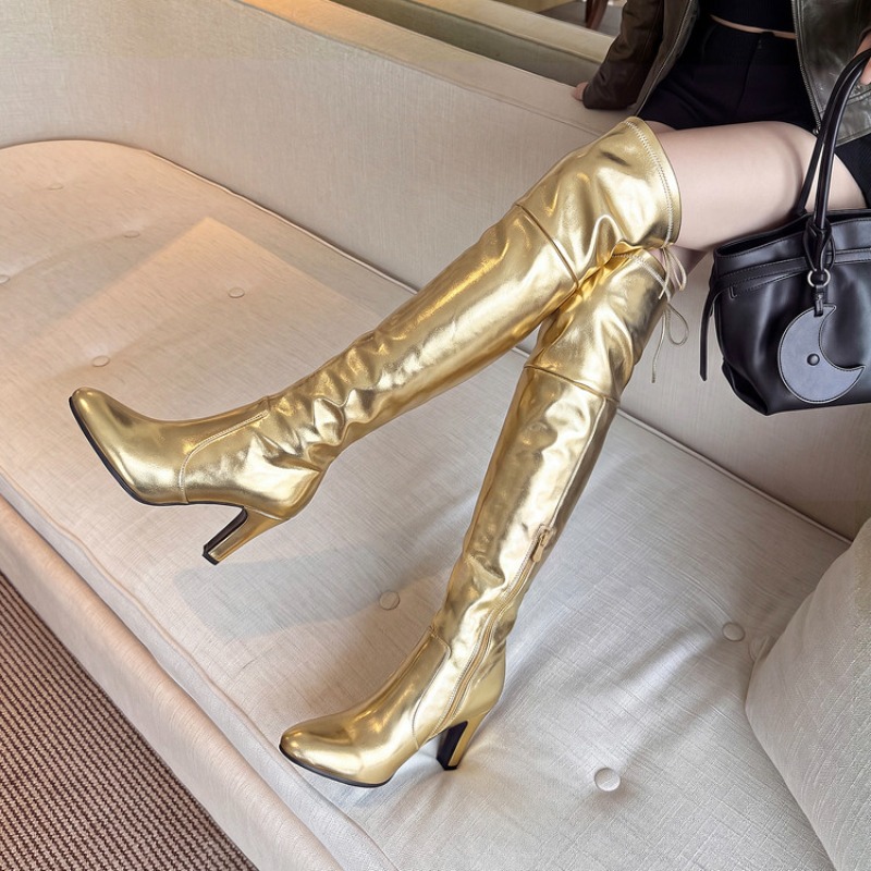 Women'S Shoes Size 40 In Us - Seksowne długie kozaki za kolano dla