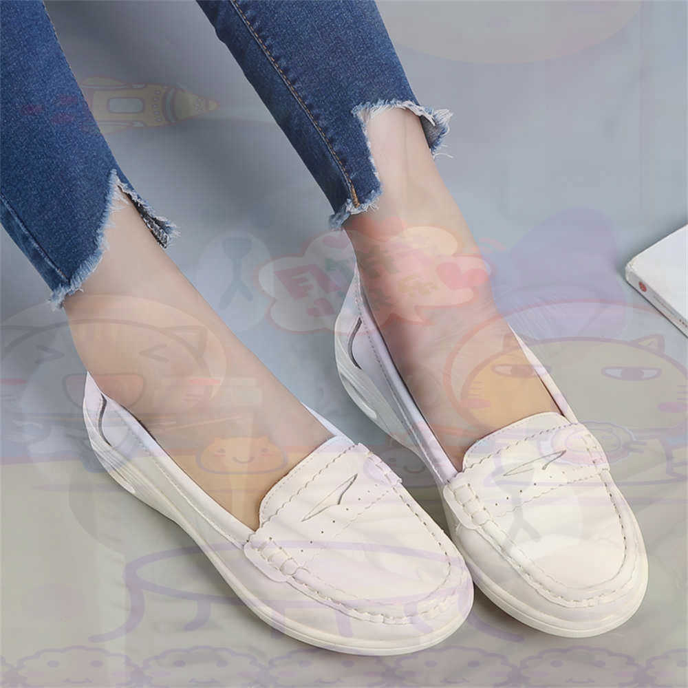 Women Shoes Brown Colour - Miękkie wsuwane buty damskie w dużych