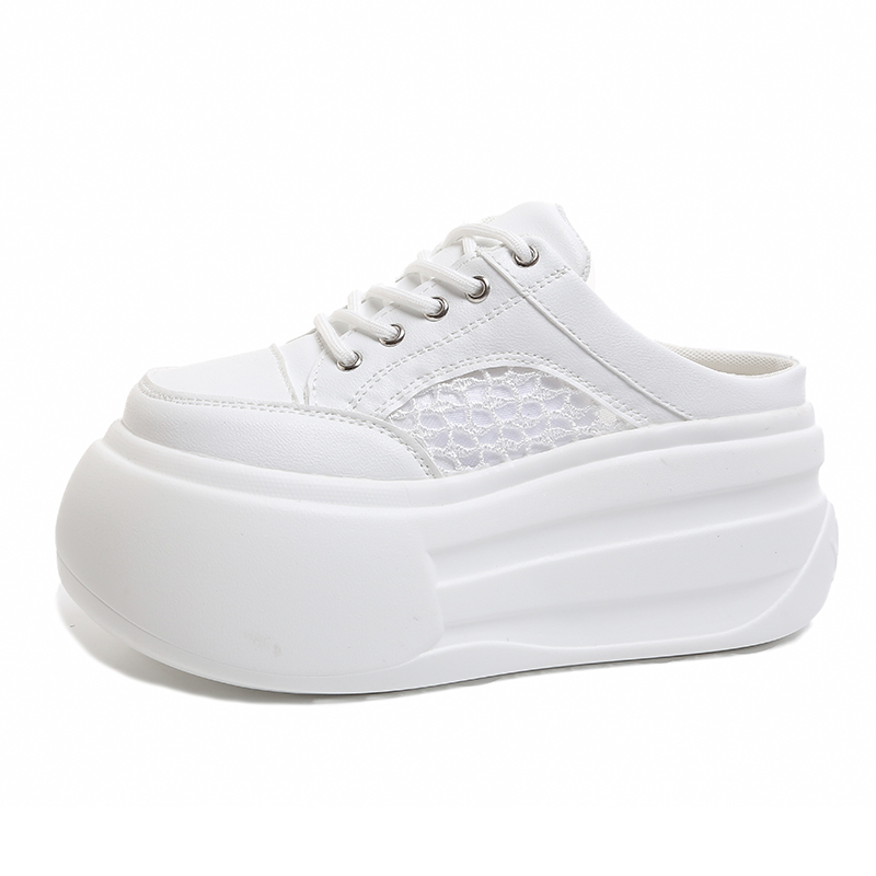 Wedge Heeled Sneaker - Damskie klapki na platformie z grubą
