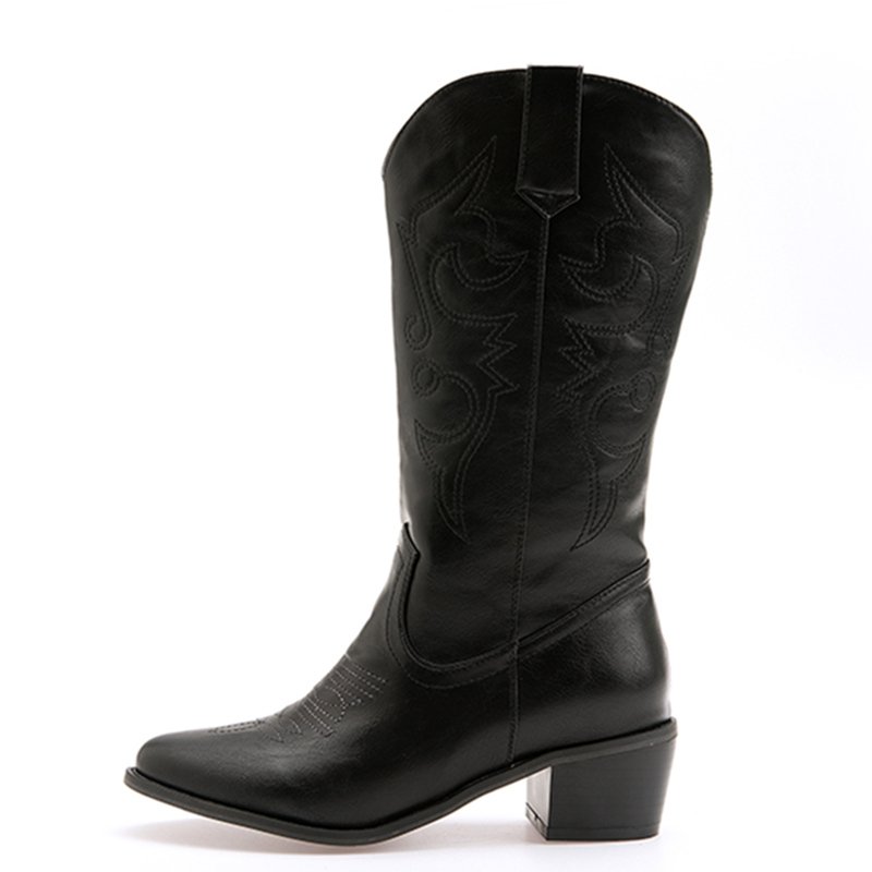 Western Cowgirl Boot - Klasyczne buty do połowy łydki Moda
