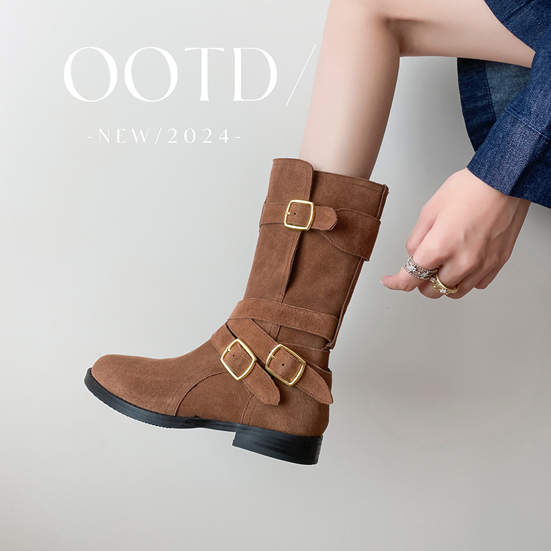 Western Cowgirl Boot - Damskie kowbojskie botki, nowe modne buty