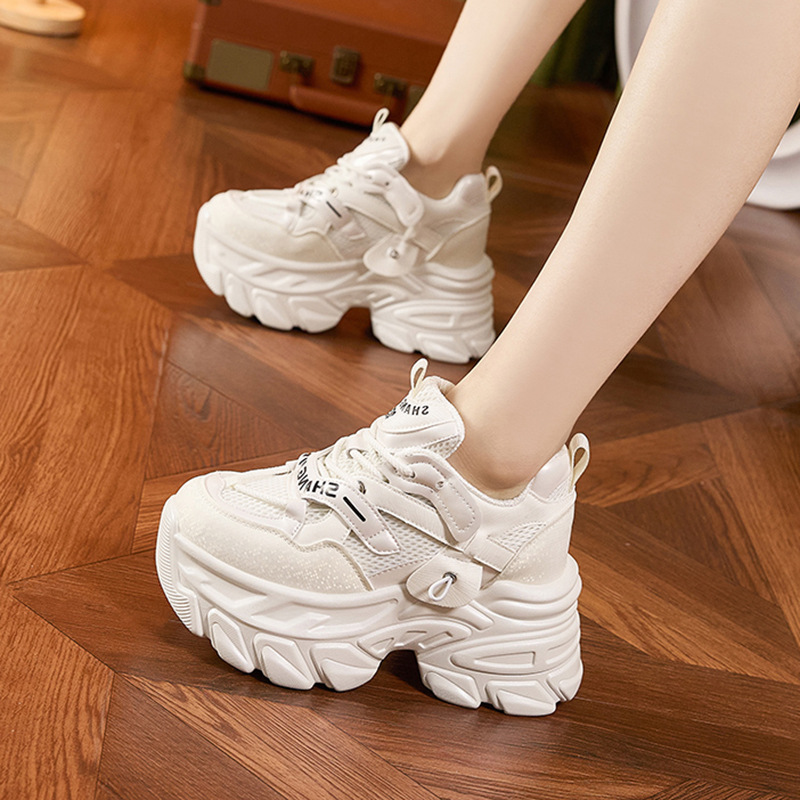 10CM Air Mesh Microfiber Leath – Wedge Heeled Sneaker recenzja i cena