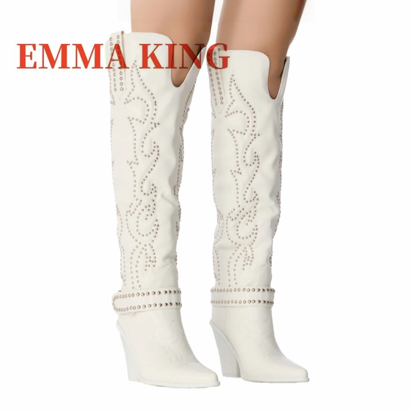 Botki damskie do kolan z nitam – Western Cowgirl Boot recenzja i cena