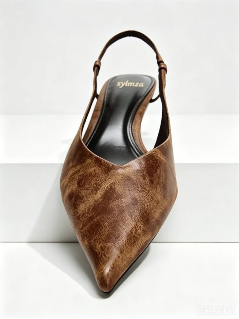 Retro Brązowe Czółenka na Nisk – Women Shoes Brown Colour recenzja i cena