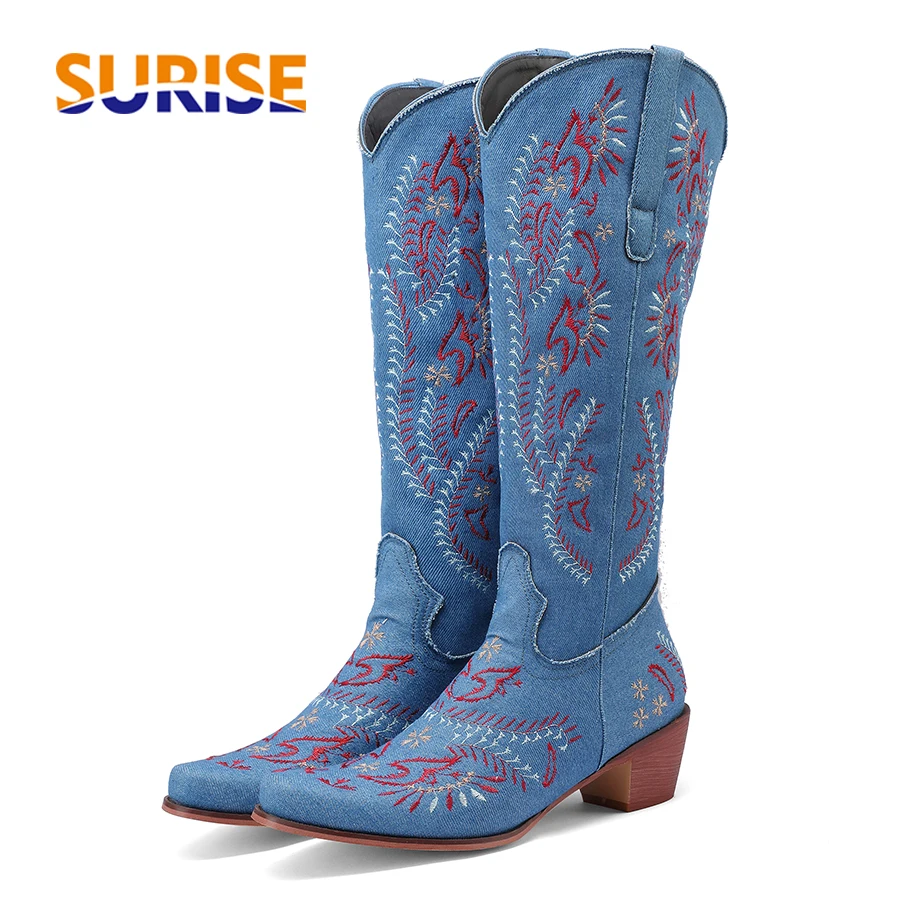 Niebieskie dżinsy Western Cowg – Western Cowgirl Boot recenzja i cena